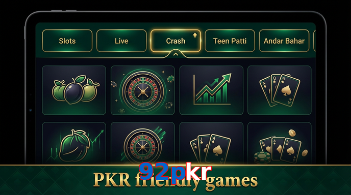 Game list for 92Pkr games section